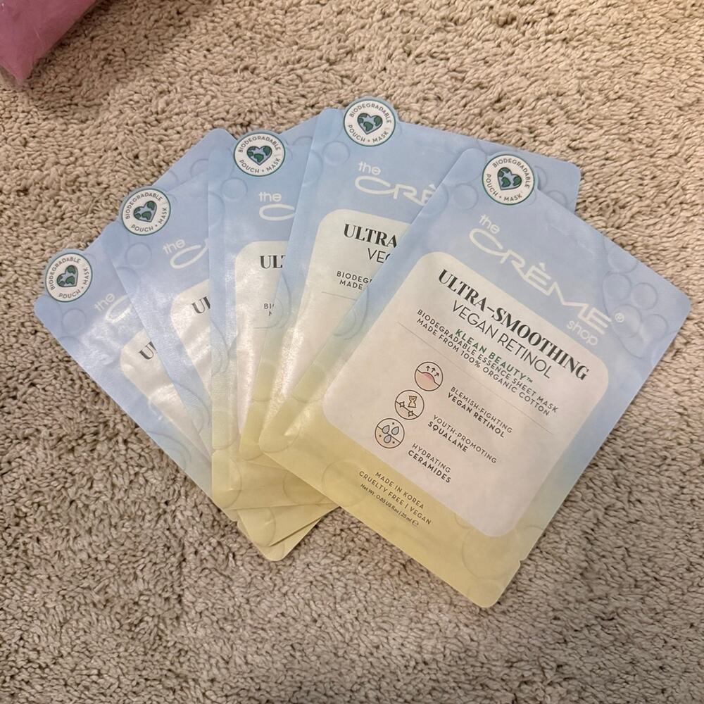 Set of 5 crème shop retinol masks